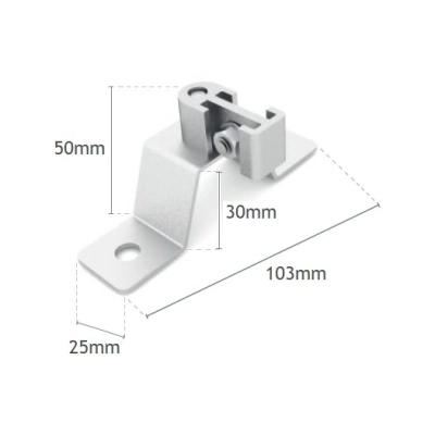 BRYZA PVC Uchwyt obejmy rury spustowych do płyt warstwowych